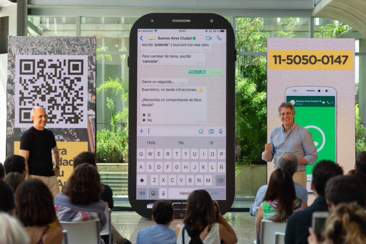 La ciudad lanzó una linea de WhatsApp para atención al vecino