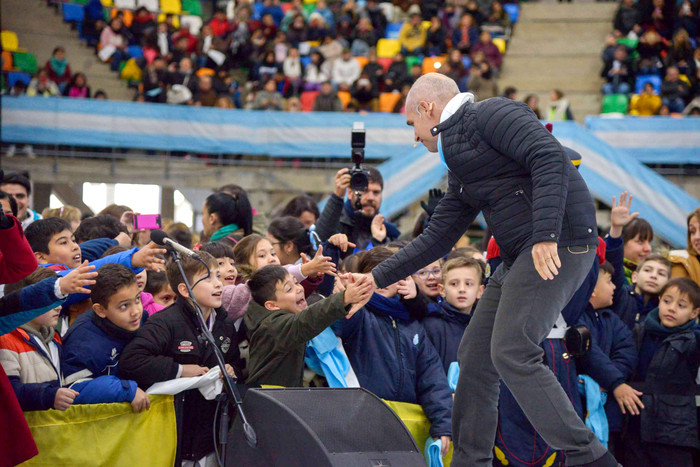 El Jefe de Gobierno porteño participó junto a 4.700 alumnos de la Promesa a la Bandera