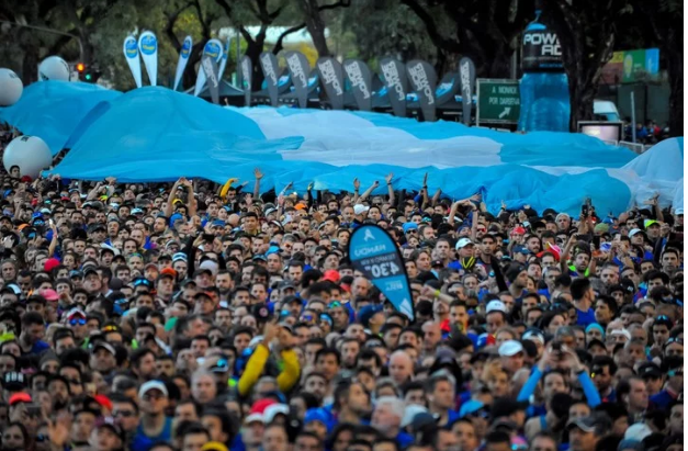 Fiesta de la media maratón en la Ciudad