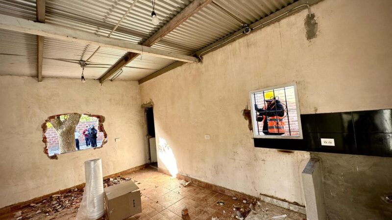 Tras “Tormenta Negra”, la Ciudad demolió una obra ilegal en la Villa 31