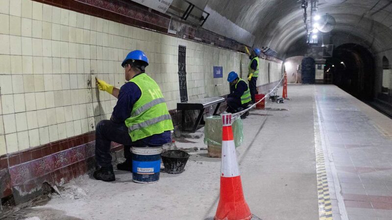 La estación Lavalle de la Línea C cierra por obras